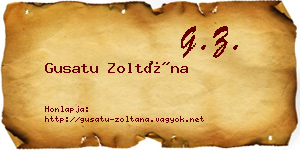 Gusatu Zoltána névjegykártya